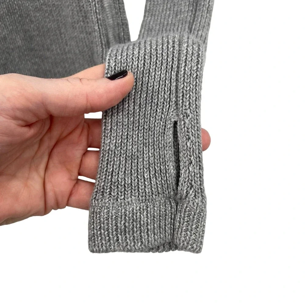 Lululemon Cabin Yogi Long Sleeve Pullover Sweater Heathered Grey Crewneck Size 0
